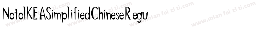 NotoIKEASimplifiedChinese Regular字体转换
